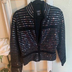 Radzoli Black Sequined Jacket